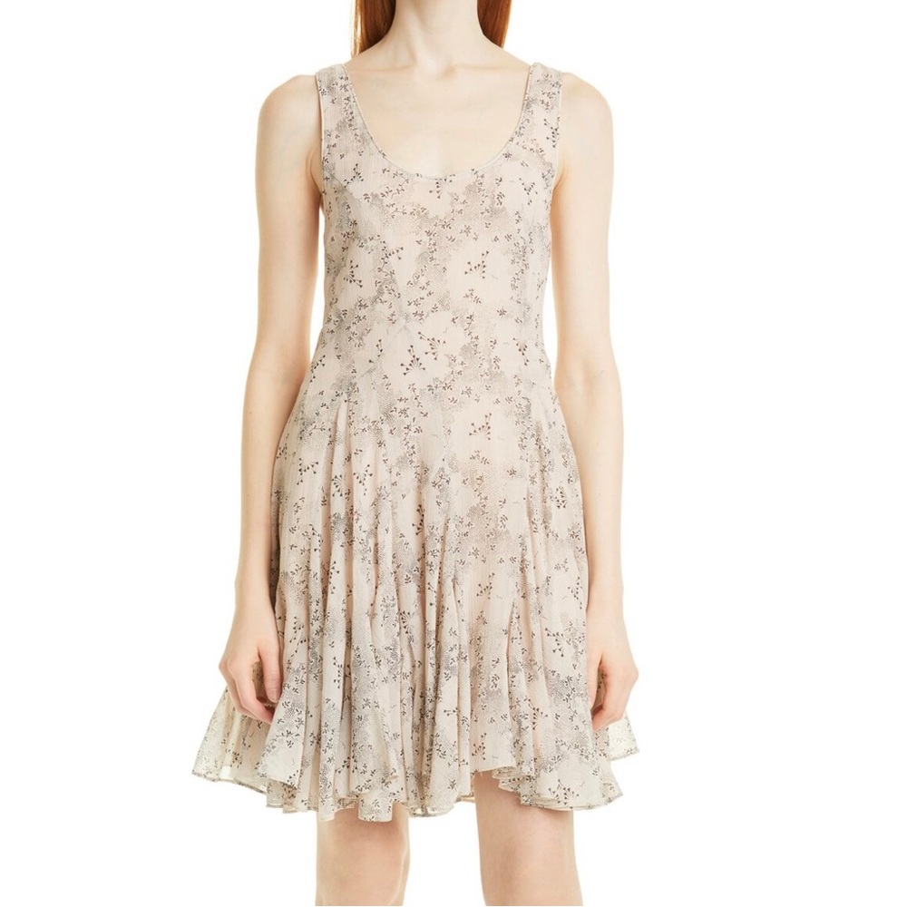 REBECCA TAYLOR GIANNA FLEUR GODET TANK DRESS